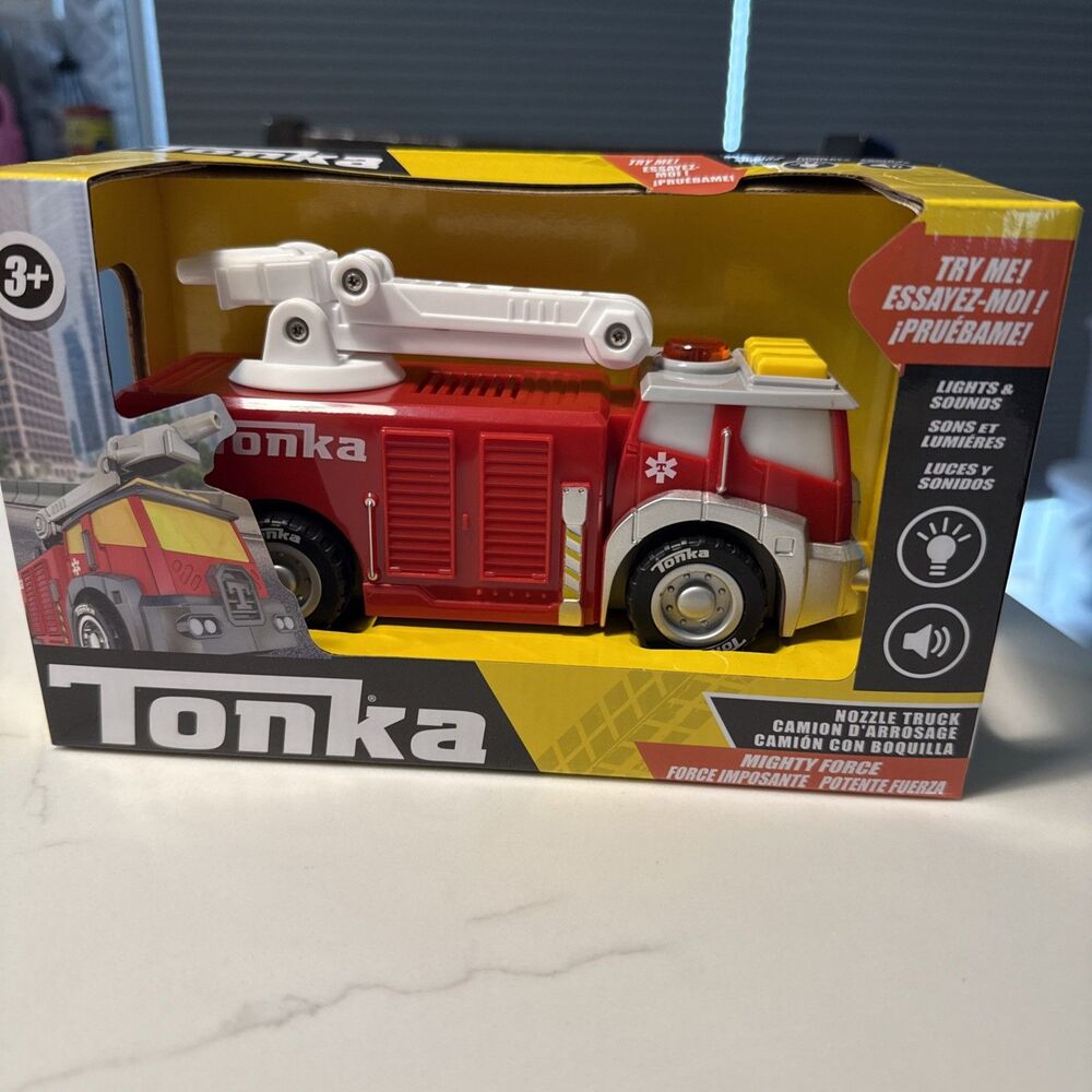 Tonka Mighty Machines Lights & Sounds Nozzle RED Truck